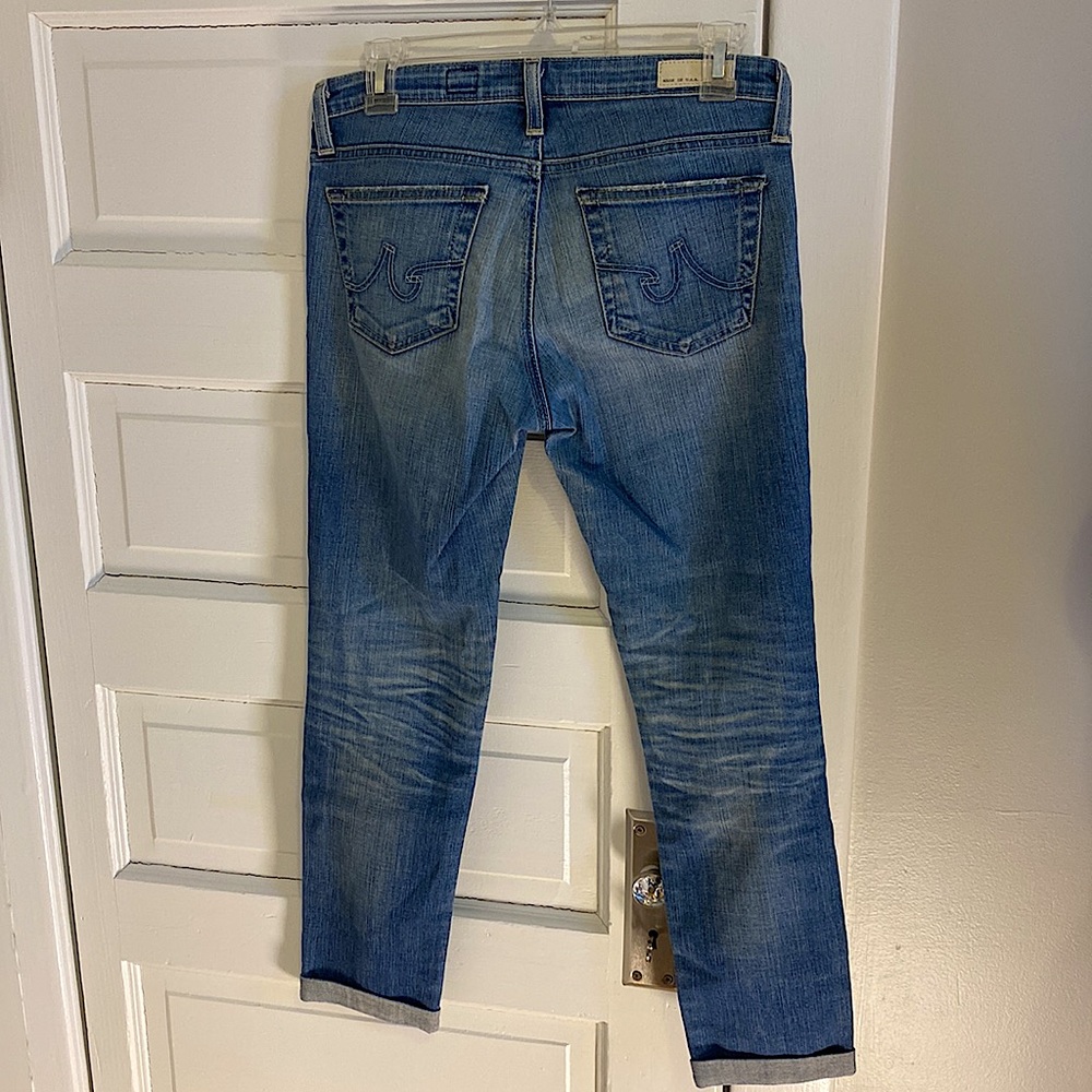 Adriano Goldschmied Vintage 2000s Stilt Low Rise Roll-Up Jeans - Size 27 - Picture 4 of 8